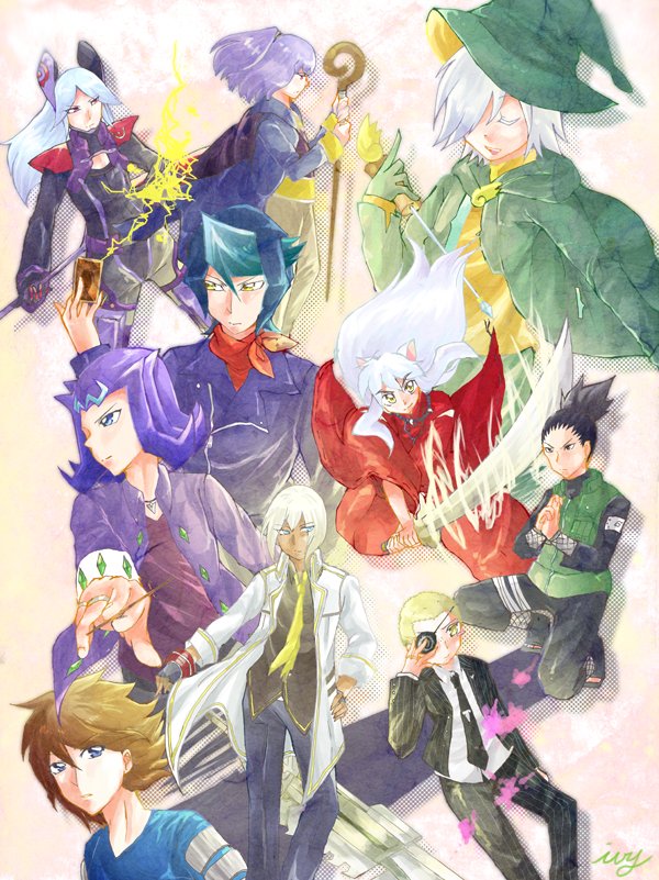 tutaivy's tweet photo. 自己紹介代わりの嫁(2016年度版、2017年度版、2018年度遊戯王版)と描くかもしれないリクエスト箱置いときますね
お題箱＞https://t.co/K8K9JoVV9u https://t.co/BsmUPhw0rw