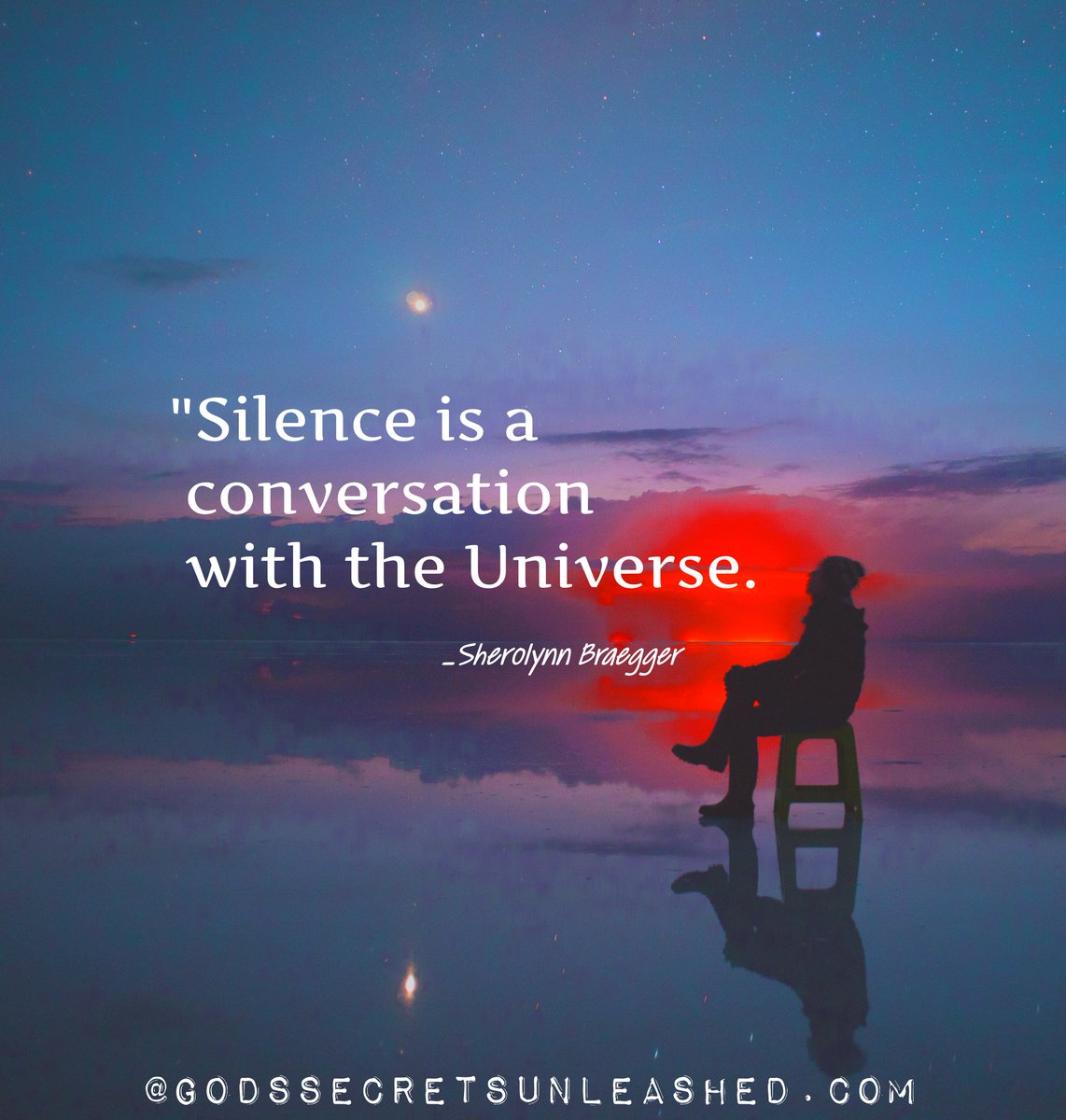 sbraegger11's tweet image. "Silence is a conversation with the Universe." 
#silence #meditation #universal #consciousness #awareness #enlightenment #awakening #spirituality