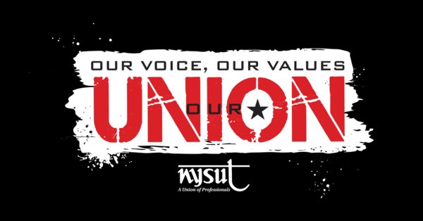 AngelaLuther124's tweet photo. Our voice, our values, our union. #ImStickingWithOurUnion #NYSUT https://t.co/JMKIlRS5q4 https://t.co/SXoqbb3zsn