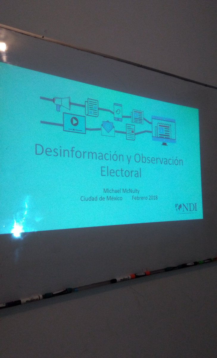 p_x_m's tweet photo. En la presentación del @NDIMx  "Desinformación y observación electoral" https://t.co/QqkLMOV1i2