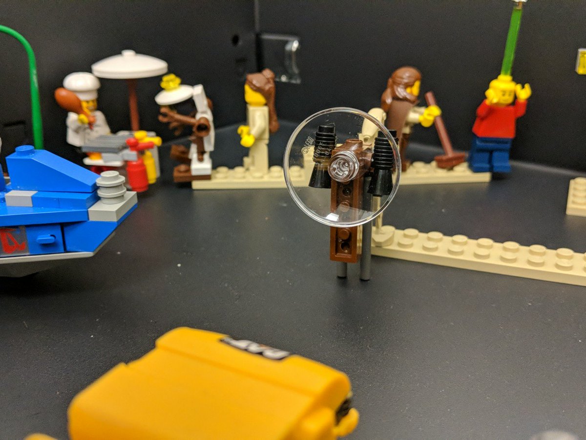 NKrabben's tweet image. Following some advice from @mchris4duke at #c4l18, Lego collection has been upgraded to a secret drawer diorama.