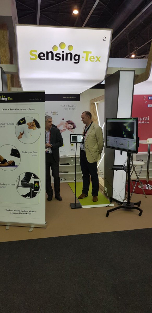 SENSINGTEX's tweet image. Ffirst day at #MWC18 thank you all the attendees who came to know more about our #technology 
You&apos;re invited to come tomorrow at our booth at Hall 8.1 to know more about #sensingmatplatform