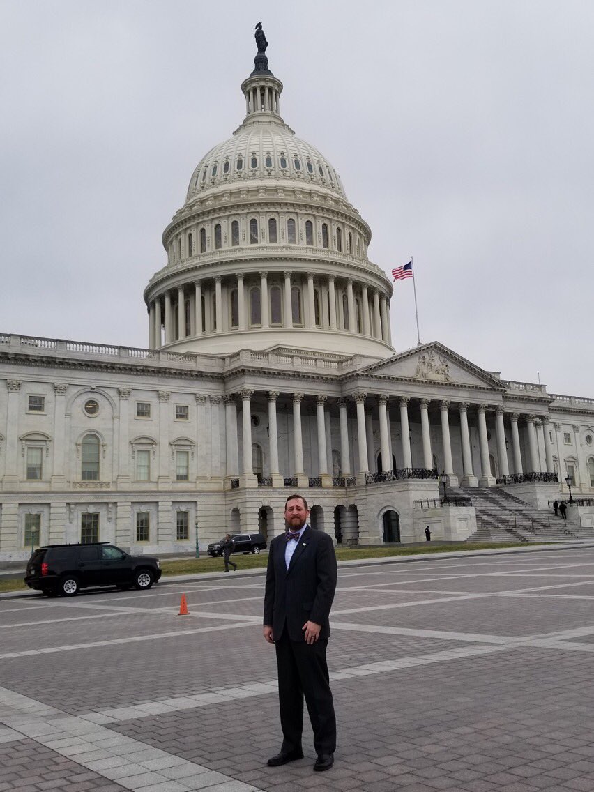 PACAC1954's tweet photo. Check out Tim and David! They are in Washington, DC to meet with Congressional Representatives to advocate for post-secondary access and affordability. #NACACHillDay 💜💛 https://t.co/3dvq3cLdmg