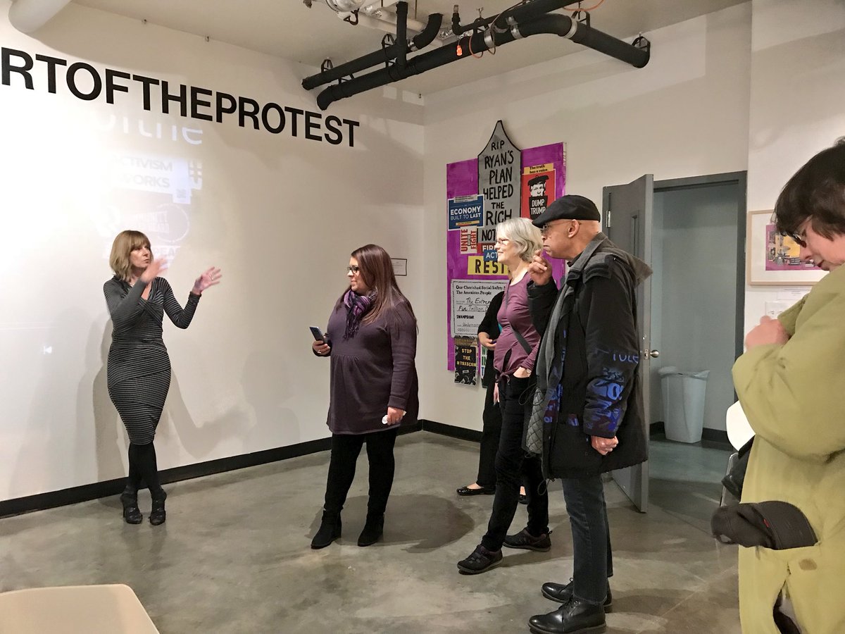 SilverArtSI's tweet photo. The #ArtoftheProtest show will be coming down tomorrow. You still have a chance to check it out at @CanvasInstitute today! https://t.co/tQYu5P1Oeg