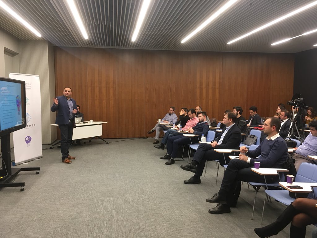 FurtherNetwork's tweet photo. #BlockchainMeetupSeries is going on..
By @FurtherNetwork & @koophub
@Workinton
Speakers:
Anuj Knanna @anuj_rk
Erdem Üney @erdemuney
#FurtherNetwork #Blockchain #bitcoin #Ethereum #ripple #aton #token #fund #ico #atontoken https://t.co/Z6w9tiHwsP