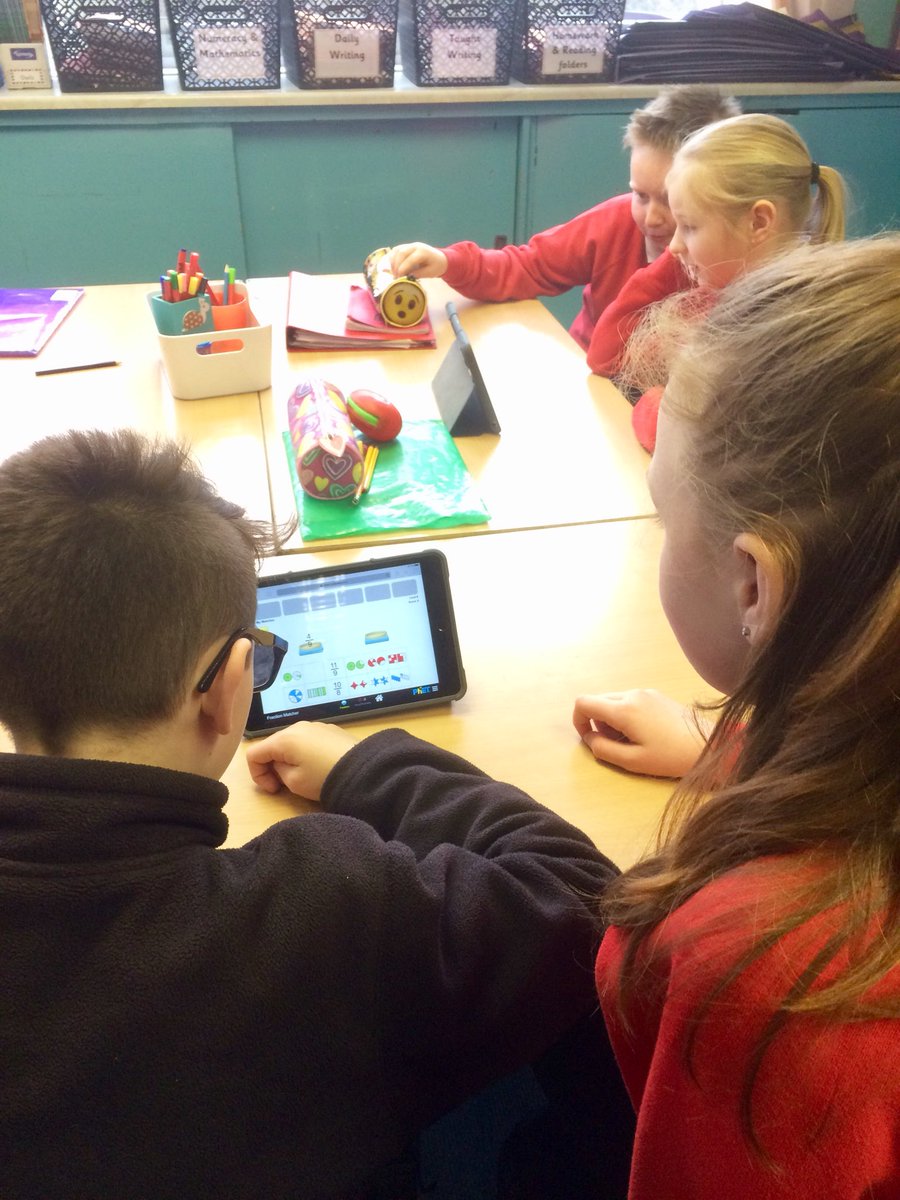 BPSMsMacCallum's tweet image. We like using the iPads to play maths games. #fractionsarefun @BonnybridgePS