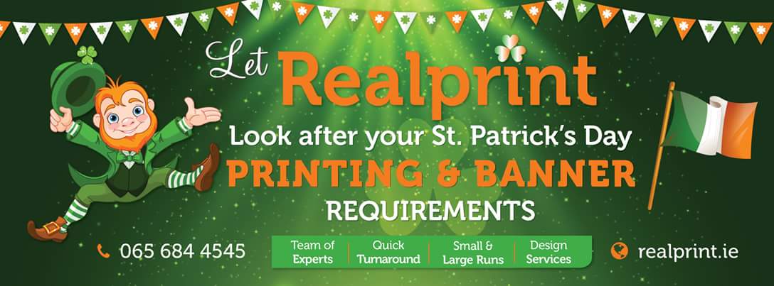 Remember if you need a #banner #poster #signage #printing for #stpatricksday give us a call