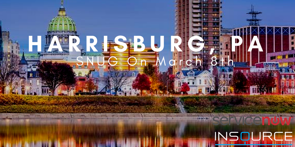 InsourceInc's tweet photo. Please join us for Central Pennsylvania ServiceNow User Group in Harrisburg!
https://t.co/572KTHNOXn https://t.co/e9EKtACG2s