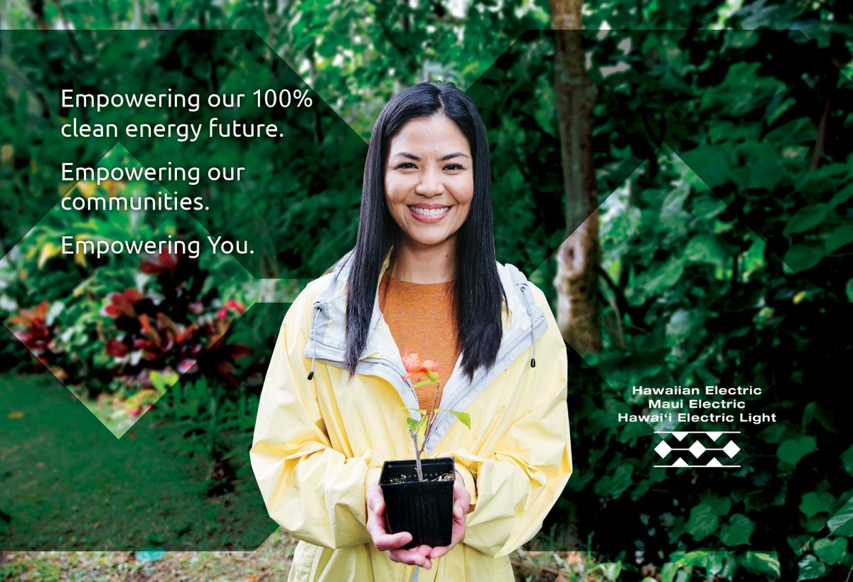 HwnElectric's tweet photo. Empowering our communities. Empowering you. We’re proud to work together with you to achieve a clean energy future for Hawaii. https://t.co/wAPXiC8DDr https://t.co/WRLxl06v51