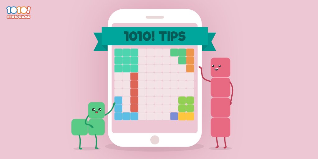 1010Game's tweet image. #1010Tips: Don’t forget to work from the corners, so both vertical and horizontal options are available to you! 😉 #1010Game