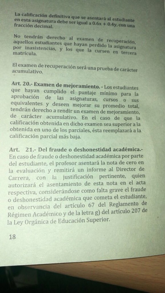 atujuris's tweet photo. #MovimientoAtujuris.                             Dato importante. Los exámenes de recuperación son acumulativos sobre 10 puntos y se promedian conforme a la fórmula indicada en el artículo 19. Asimismo los exámenes de mejoramiento son voluntarios. https://t.co/DjRmgVhxg9