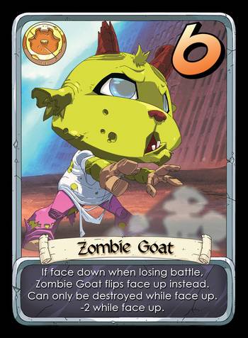 CardLords's tweet photo. This week’s featured #BattleGoats card is: Zombie Goat
- Read more @ https://t.co/7vUnr0jEG5 #goats #cardgames #boardgames #tabletop #zombie https://t.co/uW9AC6TyP3