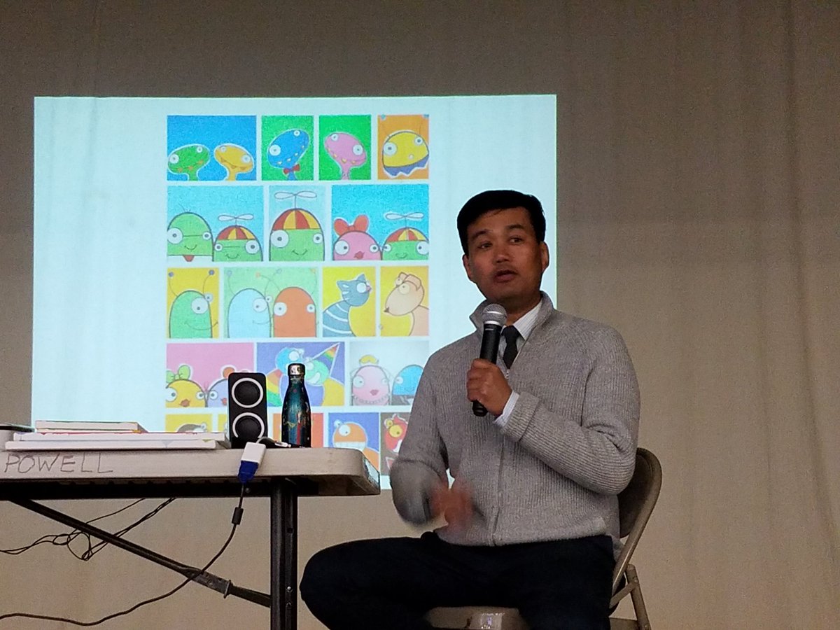 It's been a great day with Bren Bataclan <a href="/PowellesPLAY/">Powell Elementary</a>. He is such a great inspiration for our students and their artistic abilities. <a href="/PowellPTA/">Powell PTA</a> <a href="/WCPSS/">Wake County Public School System</a> <a href="/smileproject/">Bren Bataclan</a>