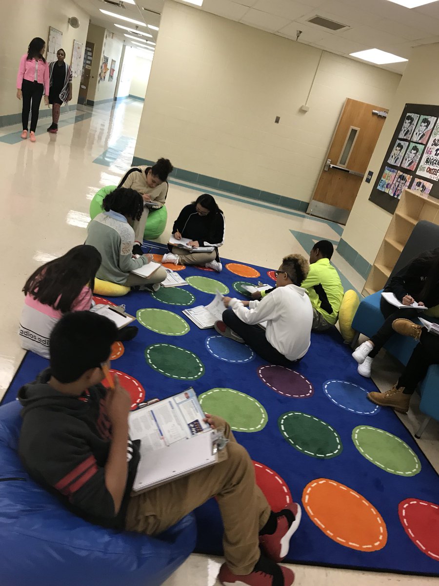 6th grade is loving the new reading corners! <a href="/KCPS_Garcia/">KCPS_Garcia</a>