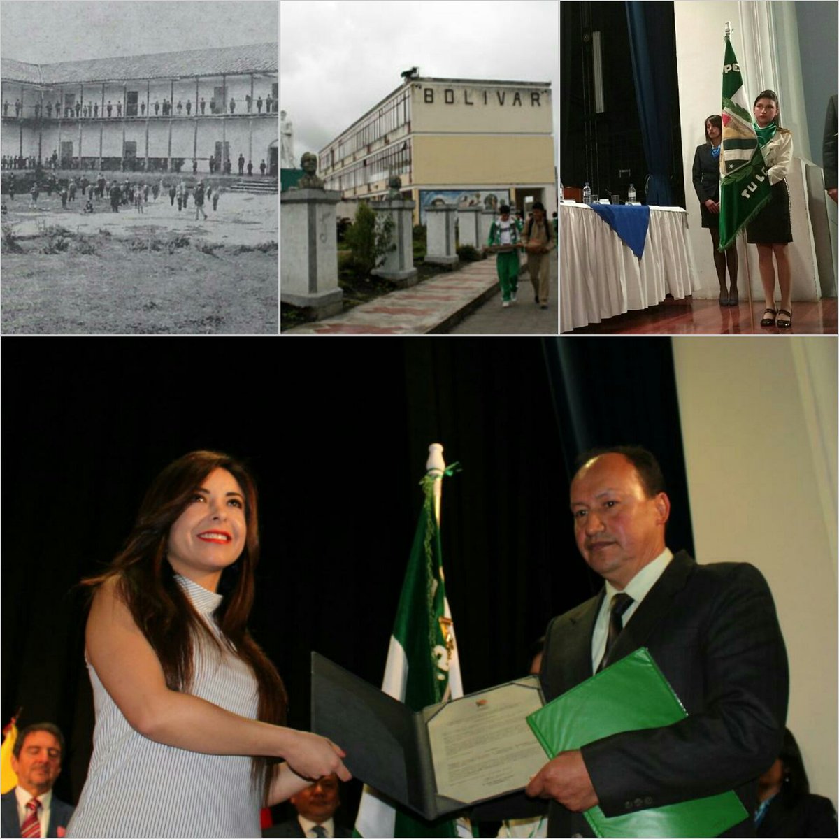 Es un honor condecorar a la U. Educativa Bolívar, acreditada con Bachillerato Internacional. No siempre fue fácil, el colegio fue cerrado varias veces, pero la población carchense ha logrado que las puertas se mantengan abiertas definitivamente desde 1917
#CondecoraciónUEBolívar