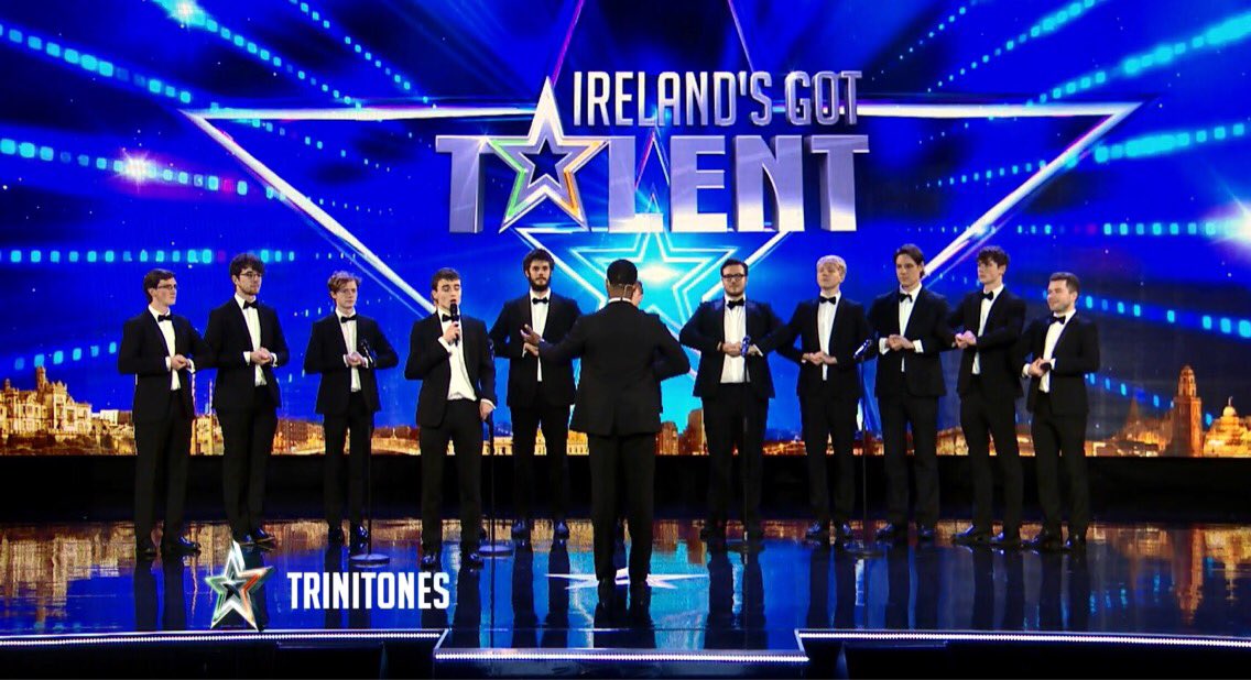 VirginMedia_TV's tweet photo. Next up its the #Trinitones! @tcddublin are in the house! #GotTalentIRL https://t.co/ax7S56QfZI