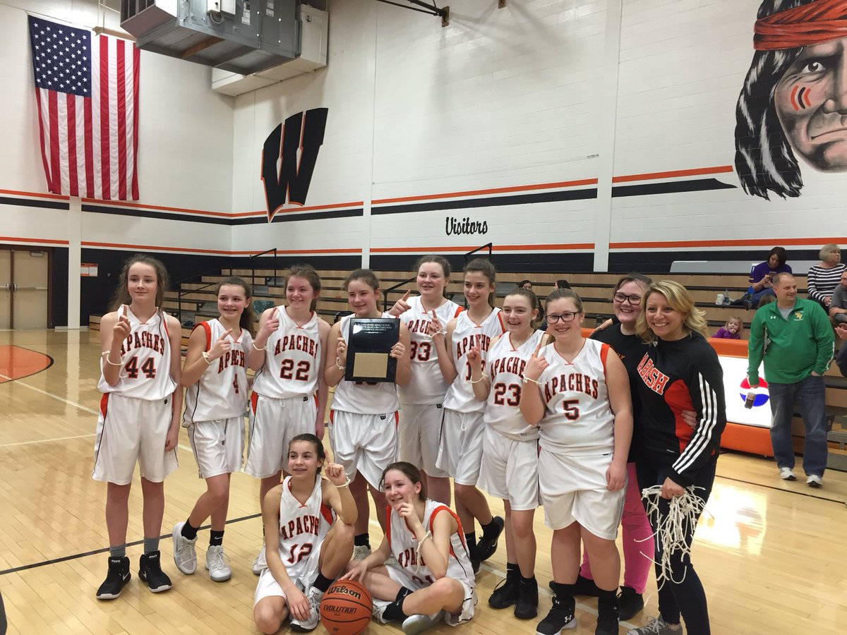 ApacheBb's tweet photo. Congrats to our 7th grade Lady Apaches for winning the RRC and finishing the season 17-5! https://t.co/KlFpR8ml1m