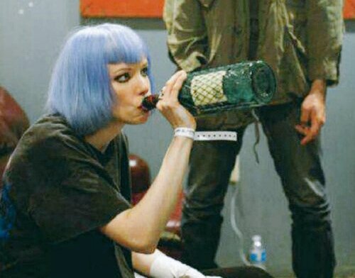 Soup__Green's tweet photo. Alice Glass is so funny! First she leads a wild sluttish lifestyle and then acts the Virgin Mary!!!🤔😕😡 #wesupportethankath #aliceglasslied #crystalcastles #aliceglass https://t.co/6NC6qGgD2f