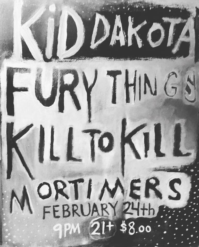 FuryThingsMN's tweet photo. Slight change of plans for tonight's show at @MortimersBar, The Dames had to drop off, but we're happy to welcome @kiddakotamusic to the bill! 9pm, $8! https://t.co/24Hh89fJYH