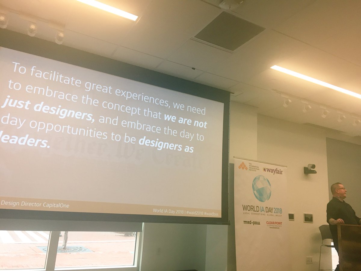 a_chandler's tweet image. It was relatively easy in the Intelligence Community / working WMD to connect our analytic work to mission and opportunities for leadership- love how @aaroni is connecting design work to doing good and enabling people in any role and different sectors. #WIAD18   #wiadbos