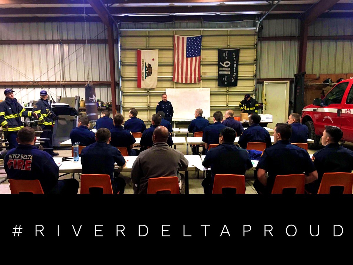 Today is the first step in the journey of a public safety servant for the River Delta Fire District.  New hire orientation with Captain II Ken Jenkins.

#RiverDeltaProud