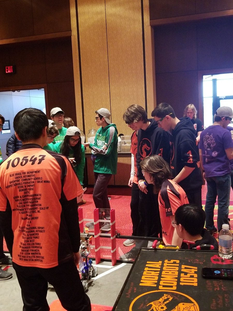 Last minute preparations before alliance selections! Good luck to all teams! #FTCIowaChamp
