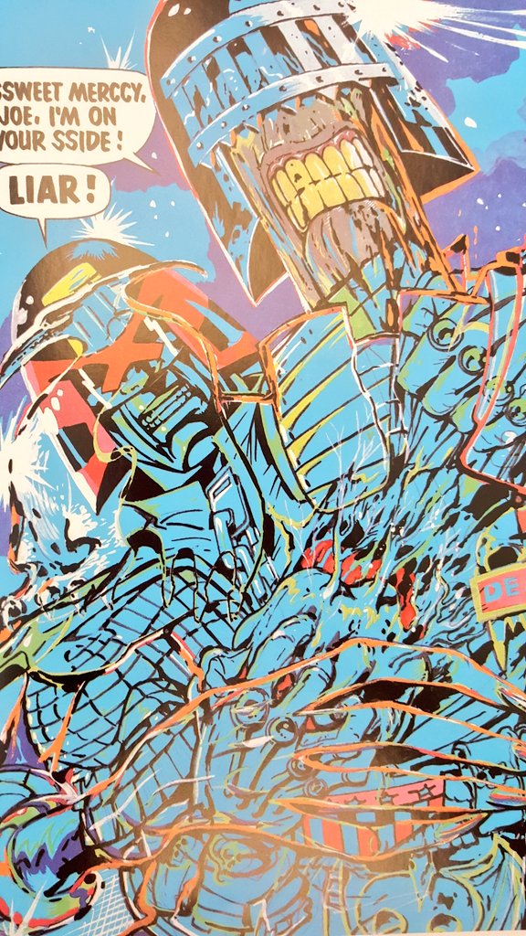mercurialblonde's tweet image. Some Brendan McCarthy judge dredd for your #sequentialsaturday