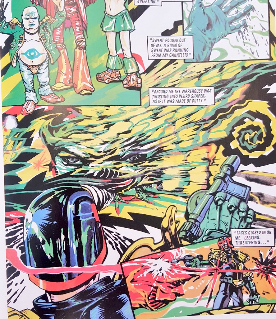 mercurialblonde's tweet image. Some Brendan McCarthy judge dredd for your #sequentialsaturday