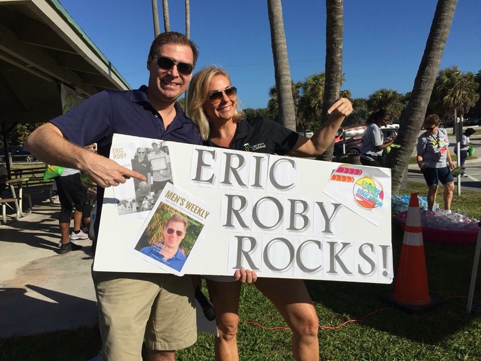 SuzanneBoyd's tweet photo. I stand corrected. @Eric_Roby has been to all the #StridesForEducation walks and @TAKESTOCKPBC presented him with proof even though I doubted him. @CBS12 https://t.co/8pbypTB7r4