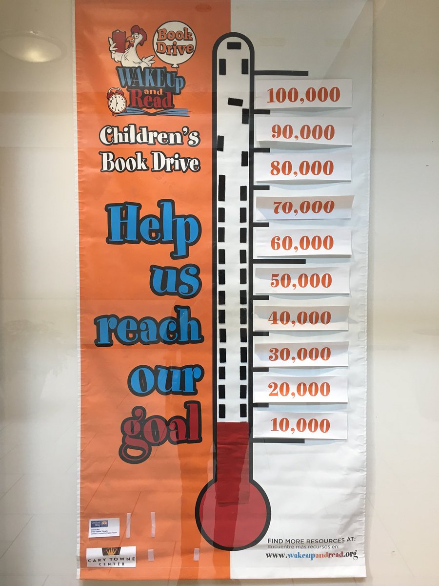 Literacy4Wake's tweet image. 1st Book Drive drop off day. 7,642 books received so far. On our way to 110,000! #readtalkplay #wcpsselemlit