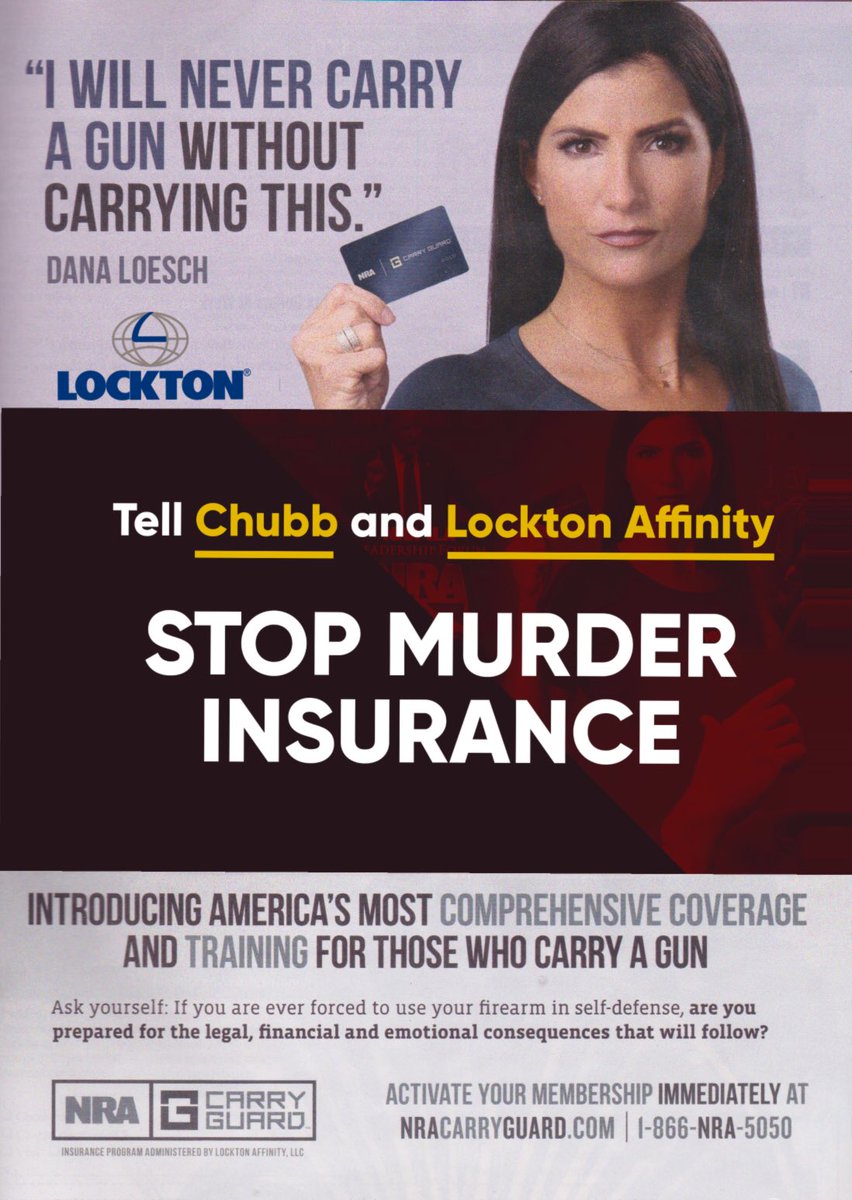dezfonz's tweet image. #ParklandShooting #BoycottNRA #ChubbInsurance @Lockton #AR15 #ArmMeWith @Chubb @ChubbNA