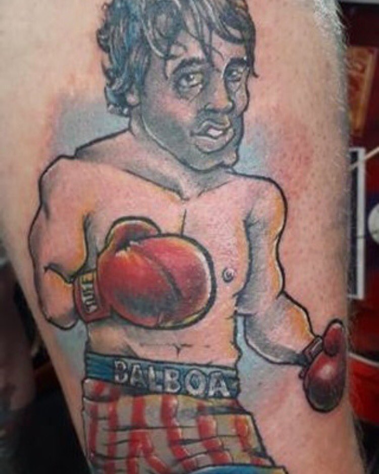 Eerie Ink Tattoo on Twitter &quot;Rocky Balboa by Stu today 🥊 eerieink 