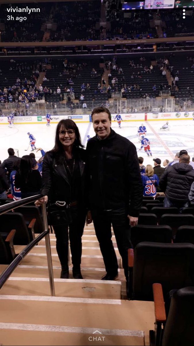 It’s the best when your wife is game for watching hockey and seeing old pals. #nyc