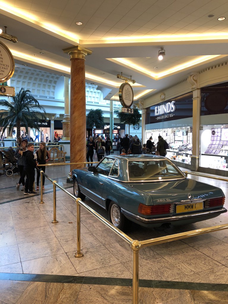 There’s a car outside Chinatown for some reason. Incidentally, I think this staircase was designed by MC Escher.  #NinjiAtTheTC