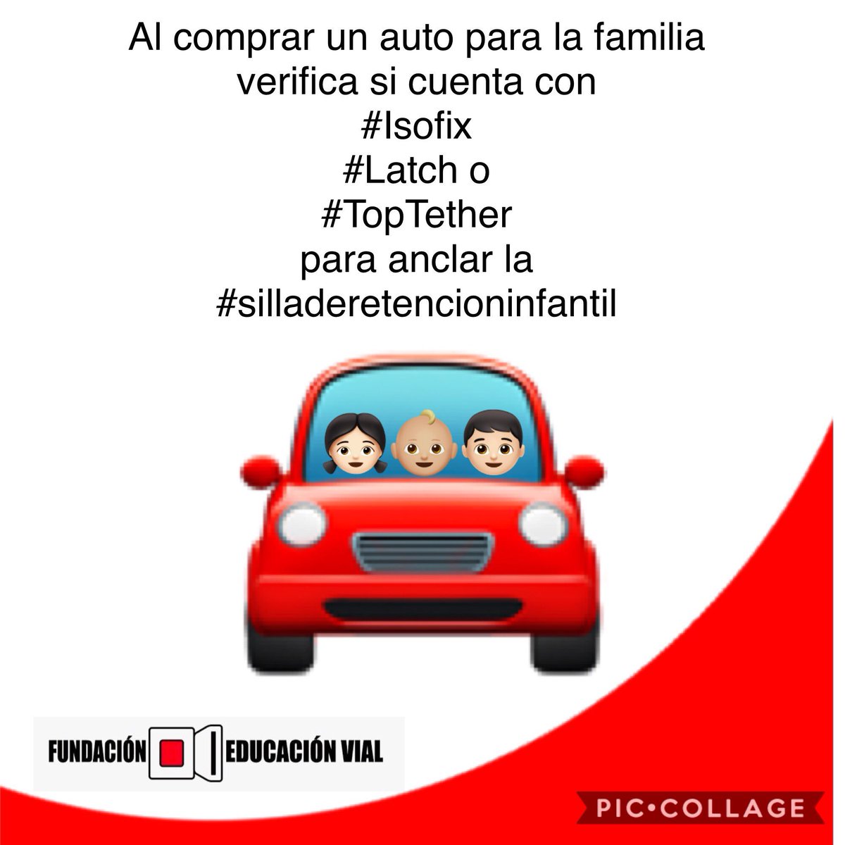 Al comprar un auto para la familia verifica si cuenta con #Isofix #Latch o  #TopTether para anclar la #silladeretencioninfantil #Ley491 #seguridadvial # Panamá