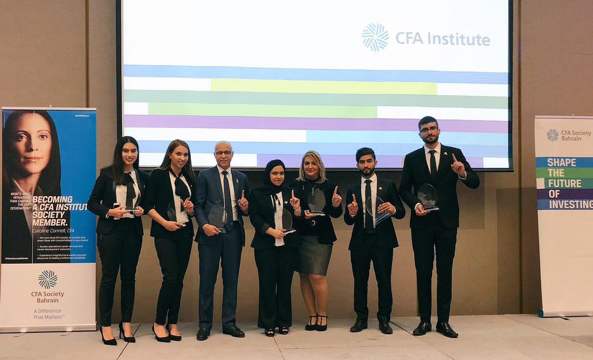 Congratulations to <a href="/PolytechnicBH/">Bahrain Polytechnic</a> for winning the first place in the local research challenge in #Bahrain 

<a href="/CFAinstitute/">CFA Institute</a> 
<a href="/ResearChallenge/">CFA Challenge</a>