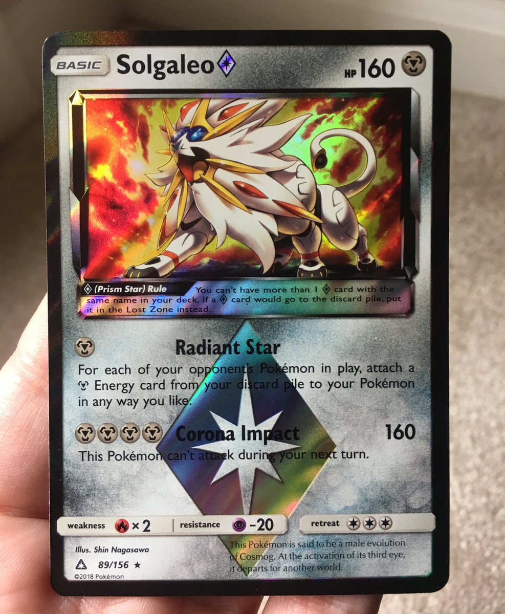 🌟Giveaway!🌟 Follow &amp; RT for a chance to win this Solgaleo Prism Star! Ends 3/2. Good luck!