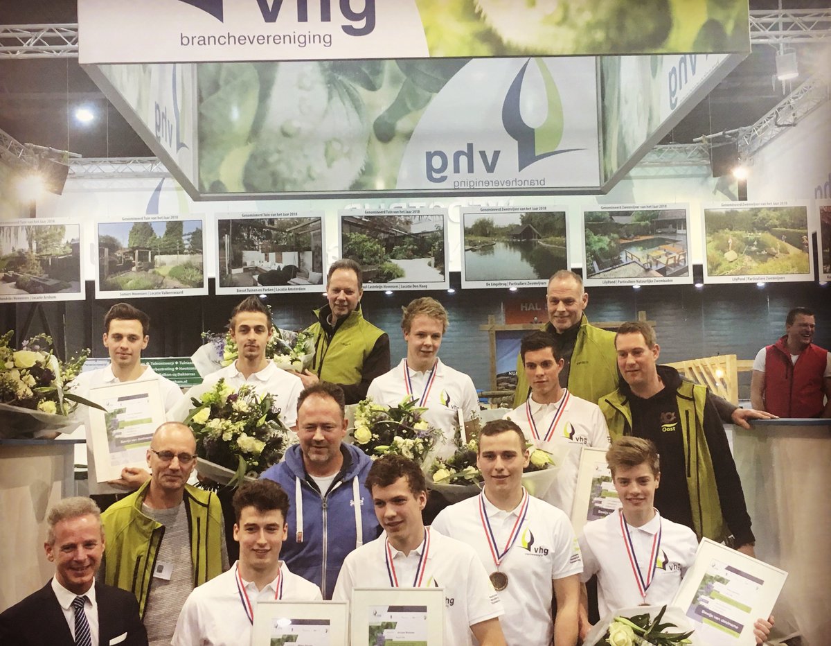 De winnaar van de Nationale Wedstrijd Tuinaanleg is bekend! Gefeliciteerd Willem en Jochem van Wellant College, locatie Houten! #tuinidee2018 #brabanthallen #nwt2018 #vhg #tuinmeesters #tuinexpert