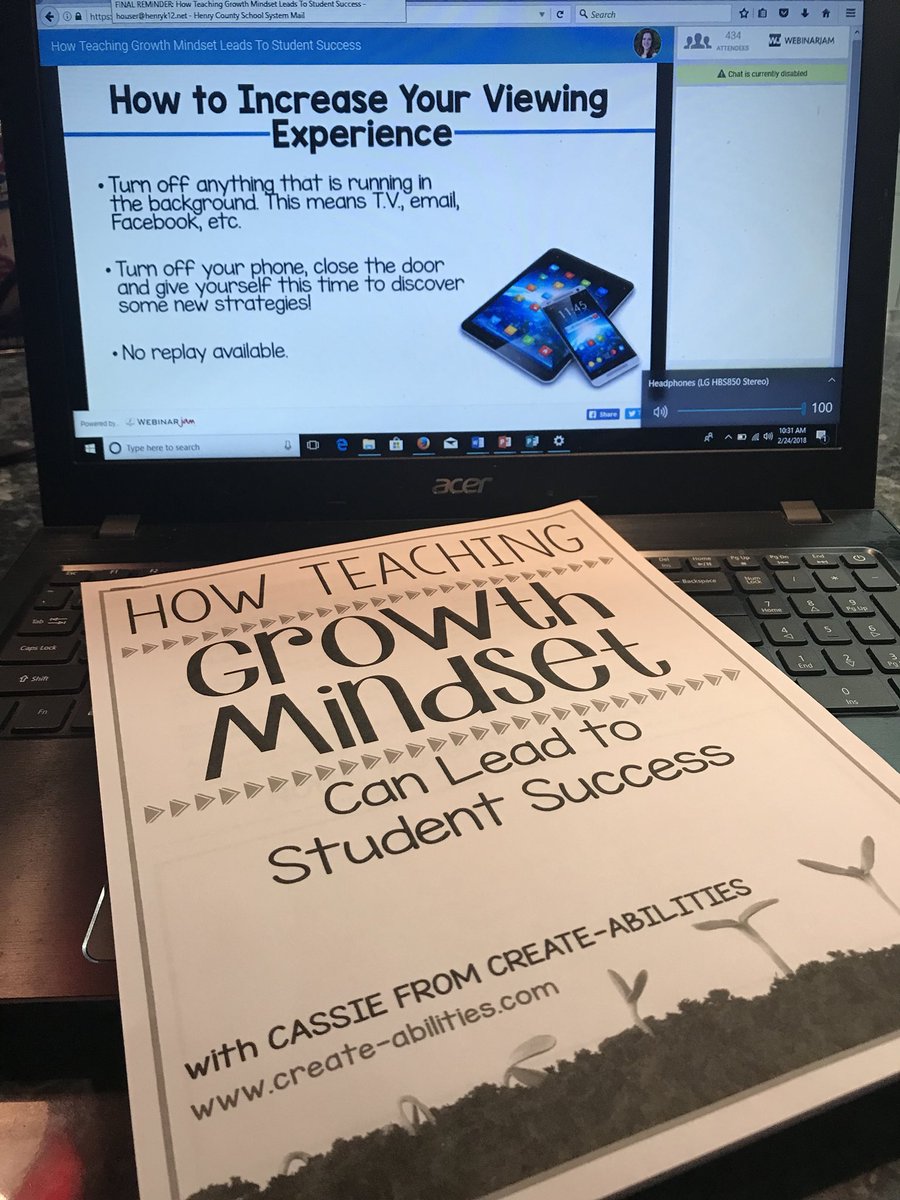 robindhouse's tweet photo. A little personal PD on a gray Saturday morning #growthmindset #createabilities https://t.co/Y3WzEJjIKP