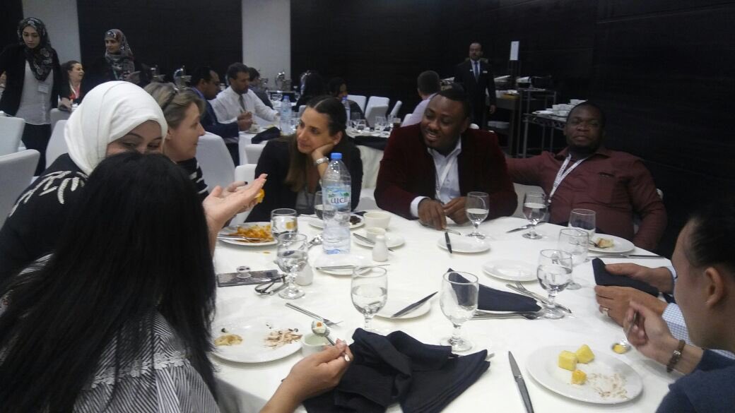 Seba_Moussalli's tweet image. Networking during lunch break #MiddleEastMaths #mathsconference #dubai @teachmiddleeast