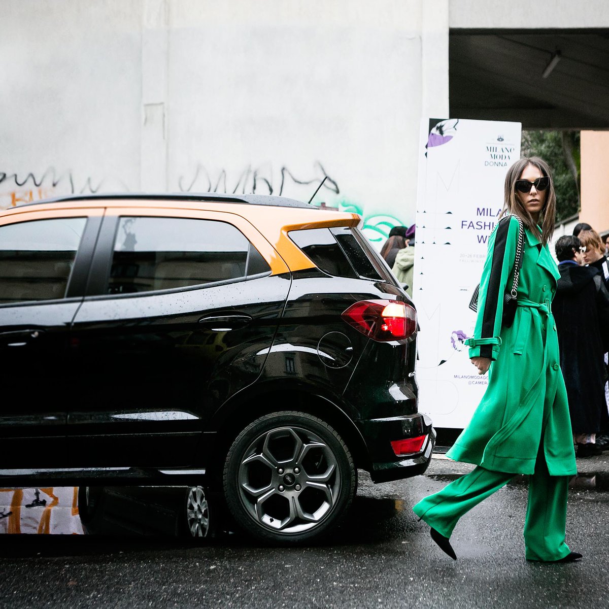 Me and my friend <a href="/forditalia/">Ford Italia</a> outside  Fendi fashion show ...

#fordecosport #mfw #fordmfw #ootd