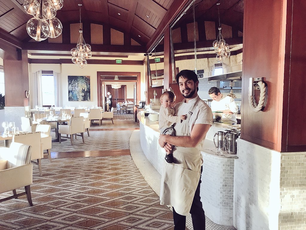 .<a href="/RitzCarlton/">The Ritz-Carlton</a> #HalfmoonBay Global Cuisine Series is off to a great start with our Chef Louis (<a href="/The_Lou_Dogg/">Loudogg</a>) Tikaram who brought his secret weapon with him: the cutest little sous chef, Maëlle Tikaram! #NorCal #RitzCarlton #cheflife