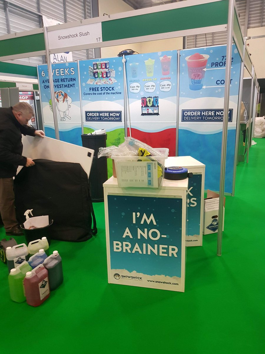 Snowshock setting up for #FRYIT2018 .. find us at stand 18, come and say hello to us tomorrow 👋🏻😊