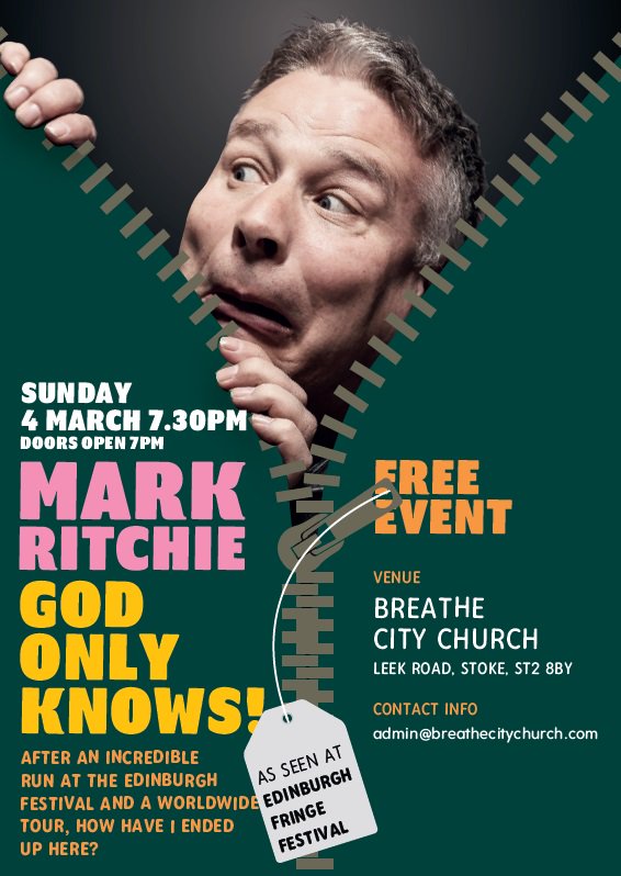 BreatheNewLife_'s tweet photo. We are very excited to have Mark Ritchie back with us for another great comedy show! Check out our Facebook event and share with your friends! #MarkRitchie #Comedy #GodOnlyKnows https://t.co/JETegqGqRQ