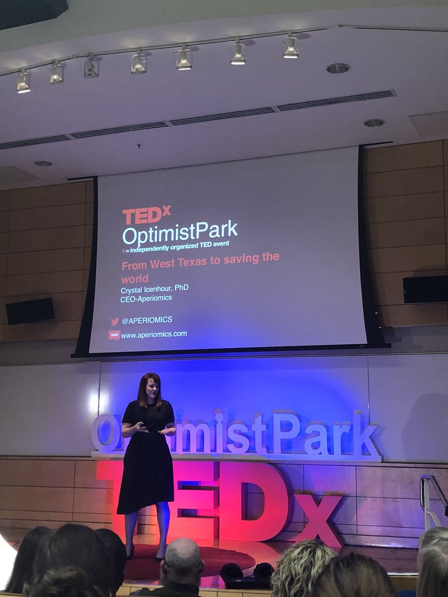 Crystal Icenhour speaks @TEDxOptimist #westtexasnative #greatlineupofspeakers #inauguralevent