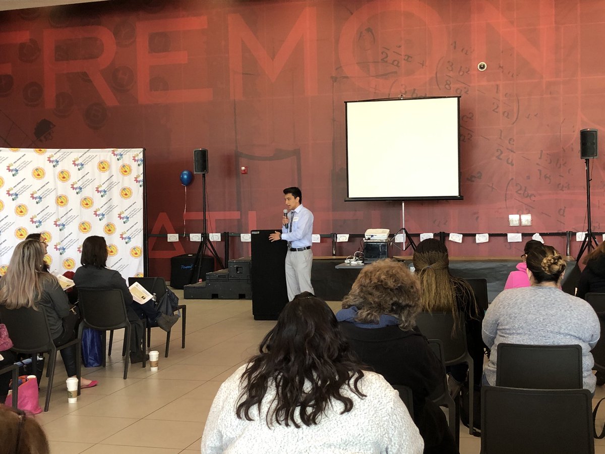 Fremont HS’s Dario Henriquez addressing @LDSuperSouth teachers and staff about the challenges of immigrating to the US as a teen and how we can support our EL students. #reclassifiedin2years #LDSouthpride #LDSreclassify