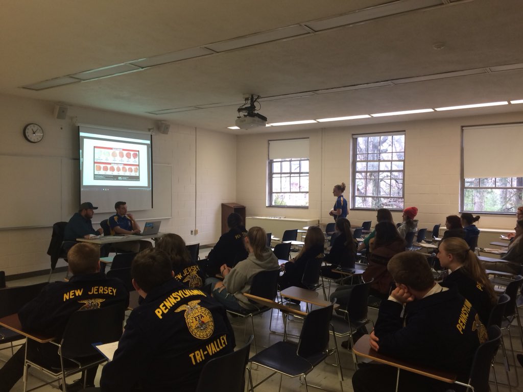 DJR_131's tweet photo. @CV_FFA1954 members enjoying various CDE sessions at the @DelVal Collegiate FFA Conference! #DelValFFAWeek https://t.co/bVieAMl2i6