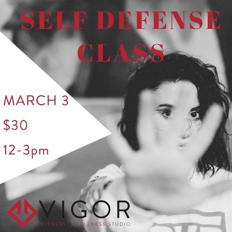 igovigor's tweet image. We’re so excited to be hosting a self defense class at Vigor! Join us next Saturday, March 3rd from 12-3👊 Sign up on mindbody on our app📲