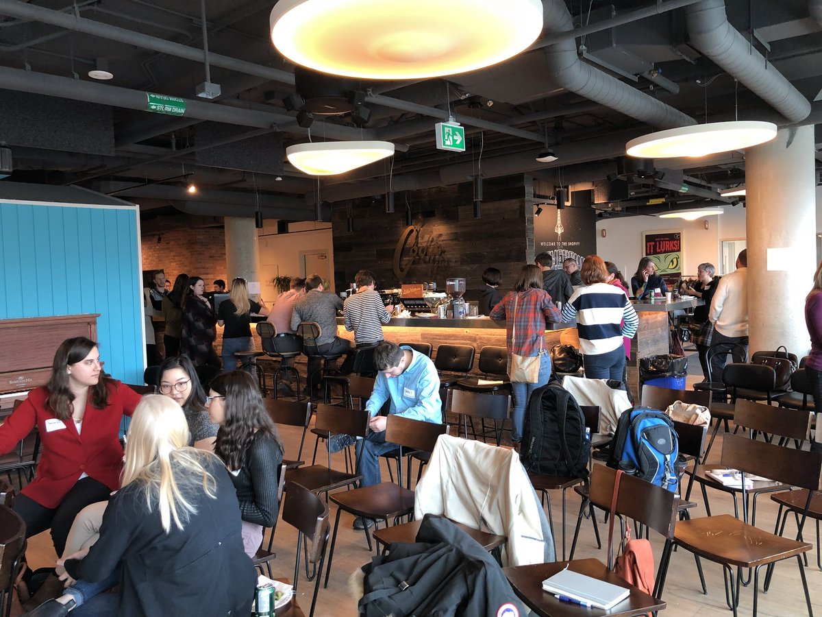 WIAD_Ottawa's tweet photo. Enjoying lunch and chats with so many smart people 🤗 #wiadOTT #WIAD18 https://t.co/SuQ9wrK1w2