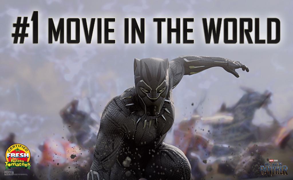 theblackpanther's tweet photo. The people have spoken. #BlackPanther is the #1 movie in the world. Get tickets: https://t.co/Nr2Hef9sg4 https://t.co/1qThWnOcKD